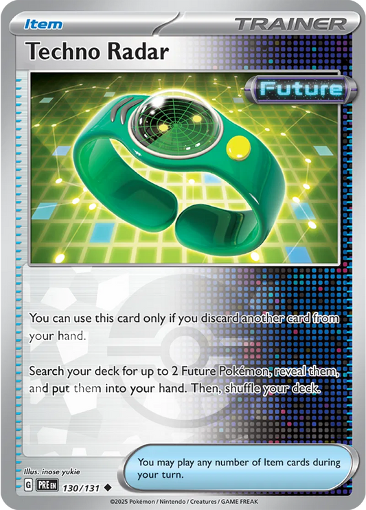 130/131 Techno Radar Poke Ball Holo Prismatic Evolutions Pokémon Card
