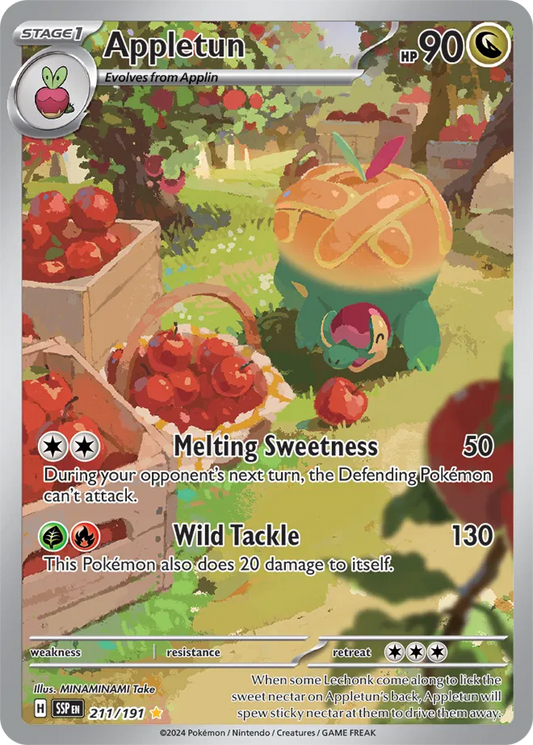 211/191 Appletun Surging Sparks Pokémon Card