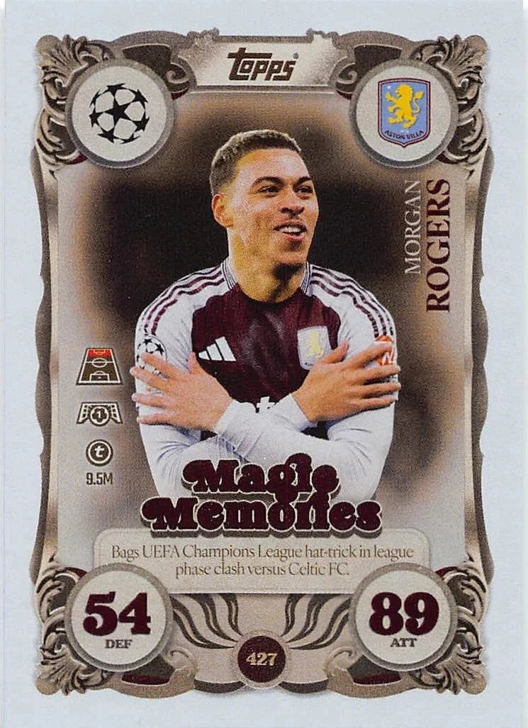 427 Morgan Rogers (Aston Villa) Magic Memories