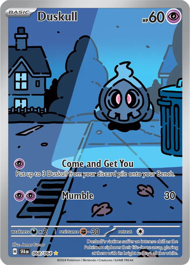 068/064 Duskull Shrouded Fable Pokémon Card