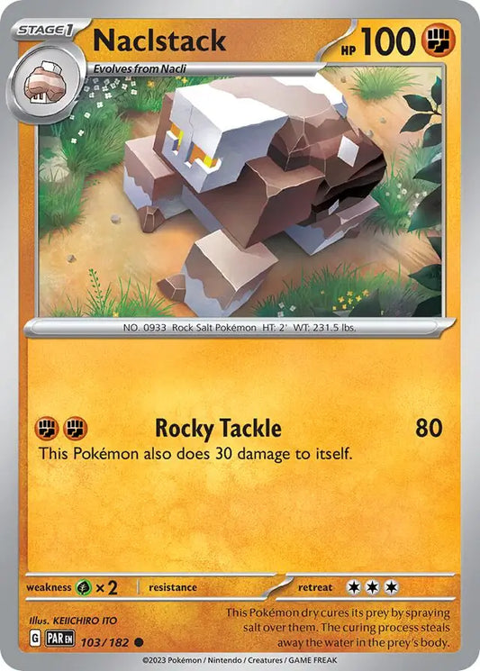 103/182 Naclstack Paradox Rift Pokémon Card