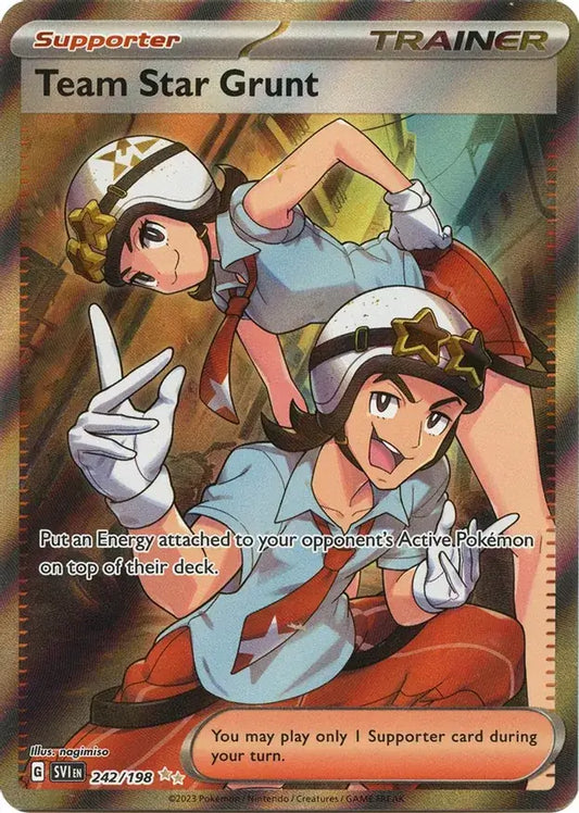 242/198 Team Star Grunt Scarlet & Violet Base Set Pokémon Card