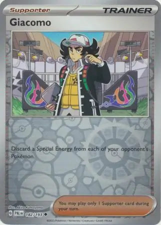 182/193 Giacomo Reverse Holo Paldea Evolved Pokémon Card