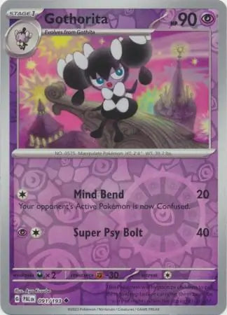 091/193 Gothorita Reverse Holo Paldea Evolved Pokémon Card