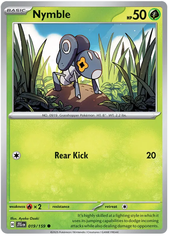 019/159 Nymble Journey Together Pokémon Card