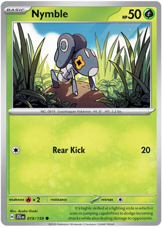 019/159 Nymble Journey Together Pokémon Card