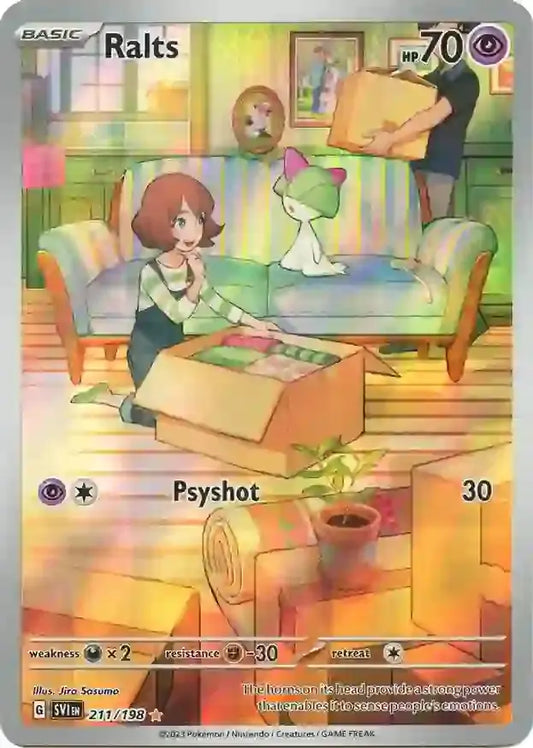211/198 Ralts Scarlet & Violet Base Set Pokémon Card