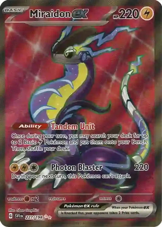 227/198 Miraidon ex Scarlet & Violet Base Set Pokémon Card