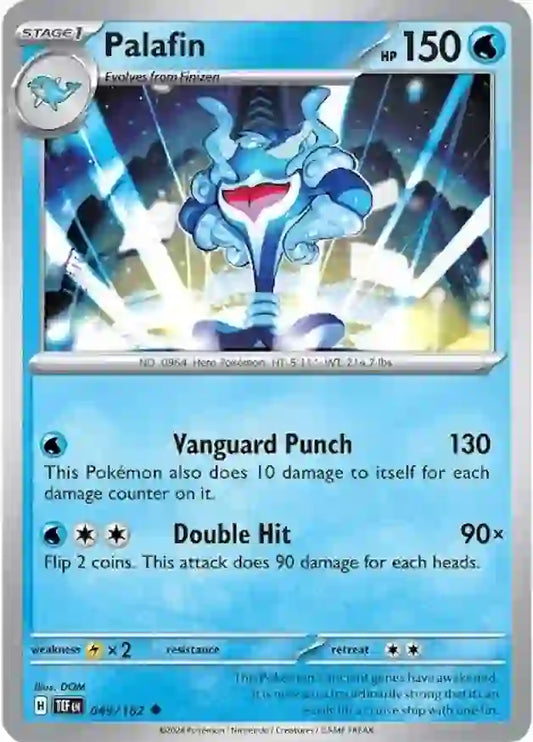 049/162 Palafin Scarlet & Violet Temporal Forces Pokémon Card