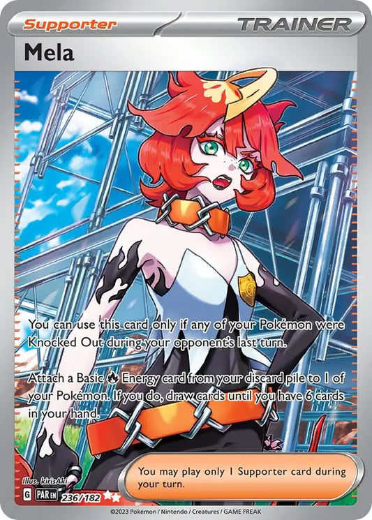 236/182 Mela Paradox Rift Pokémon Card
