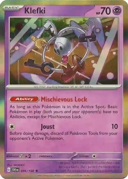 096/198 Klefki Scarlet & Violet Base Set Pokémon Card
