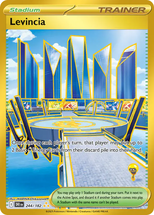 244/182 Levincia Destined Rivals Pokémon Card