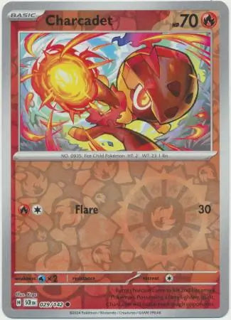 029/142 Charcadet Reverse Holo Stellar Crown Pokémon Card