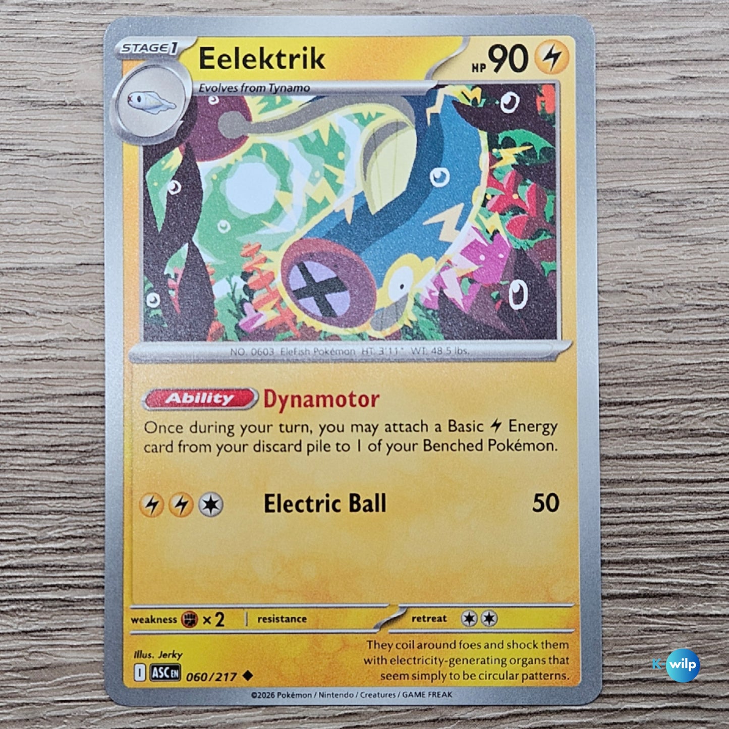 060/217 Eelektrik Ascended Heroes Pokémon Trading Card