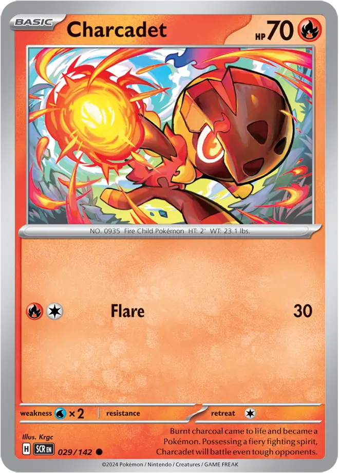 029/142 Charcadet Stellar Crown Pokémon Card