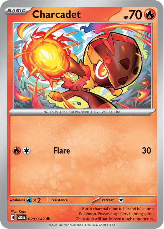 029/142 Charcadet Stellar Crown Pokémon Card