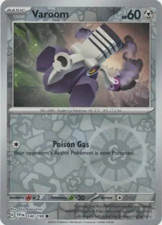 140/198 Varoom Reverse Holo Scarlet & Violet Base Set Pokémon Card