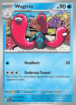 057/198 Wugtrio Scarlet & Violet Base Set Pokémon Card