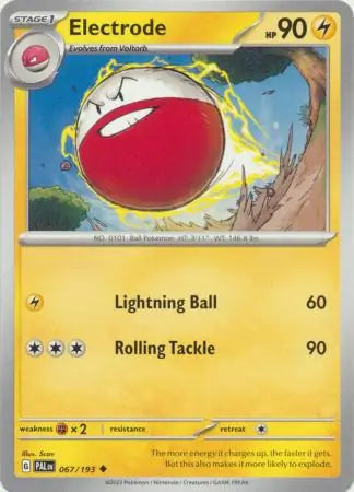 067/193 Electrode Paldea Evolved Pokémon Card