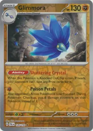 126/193 Glimmora Reverse Holo Paldea Evolved Pokémon Card