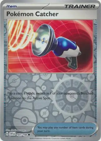187/198 Pokemon Catcher Reverse Holo Scarlet & Violet Base Set Pokémon Card