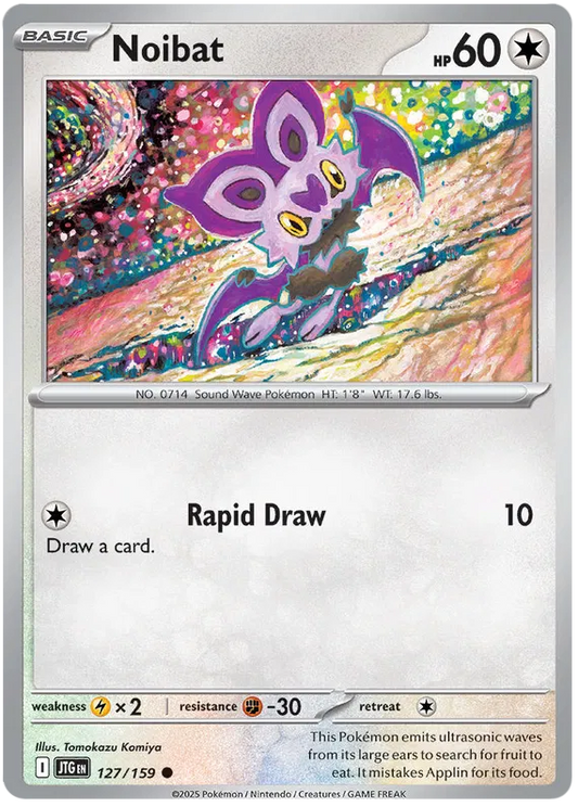 127/159 Noibat Journey Together Pokémon Card
