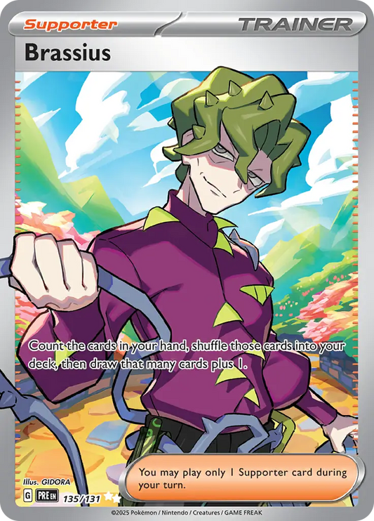 135/131 Brassius Prismatic Evolutions Pokémon Card
