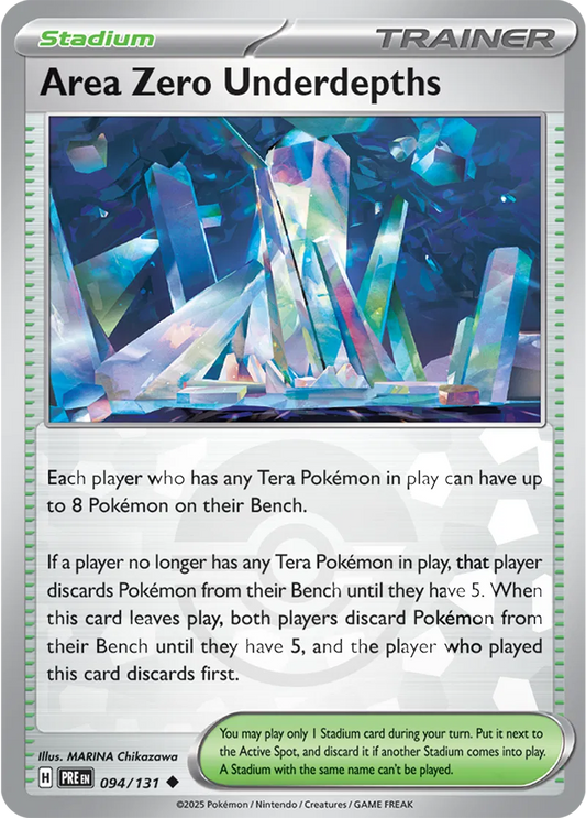 094/131 Area Zero Underdepths Poke Ball Holo Prismatic Evolutions Pokémon Card