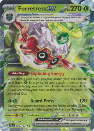 005/193 Forretress ex Paldea Evolved Pokémon Card