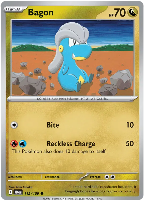 112/159 Bagon Journey Together Pokémon Card