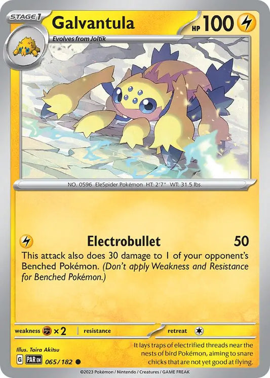 065/182 Galvantula Paradox Rift Pokémon Card