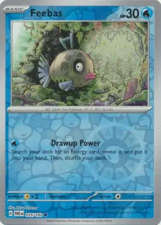 035/182 Feebas Reverse Holo Paradox Rift Pokémon Card