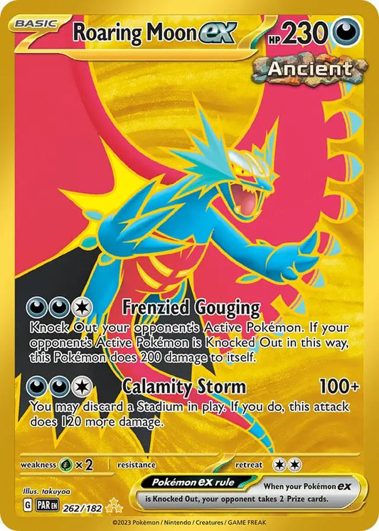 262/182 Roaring Moon ex Paradox Rift Pokémon Card