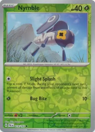 019/193 Nymble Reverse Holo Paldea Evolved Pokémon Card