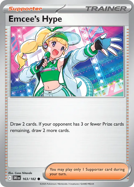 163/182 Emcee's Hype Destined Rivals Pokémon Card