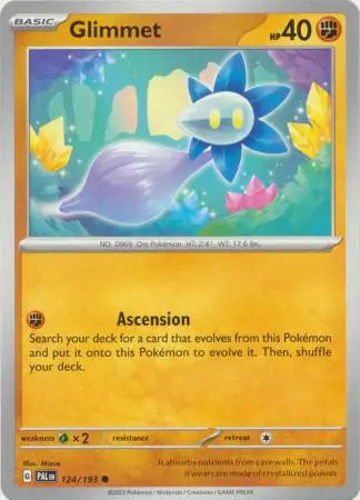 124/193 Glimmet Paldea Evolved Pokémon Card
