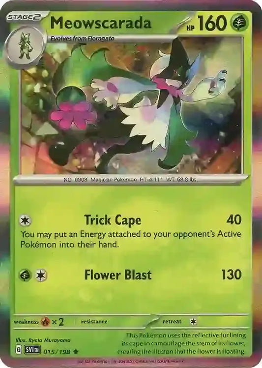 015/198 Meowscarada Scarlet & Violet Base Set Pokémon Card