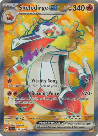 233/193 Skeledirge ex Paldea Evolved Pokémon Card