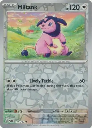 147/182 Miltank Reverse Holo Paradox Rift Pokémon Card