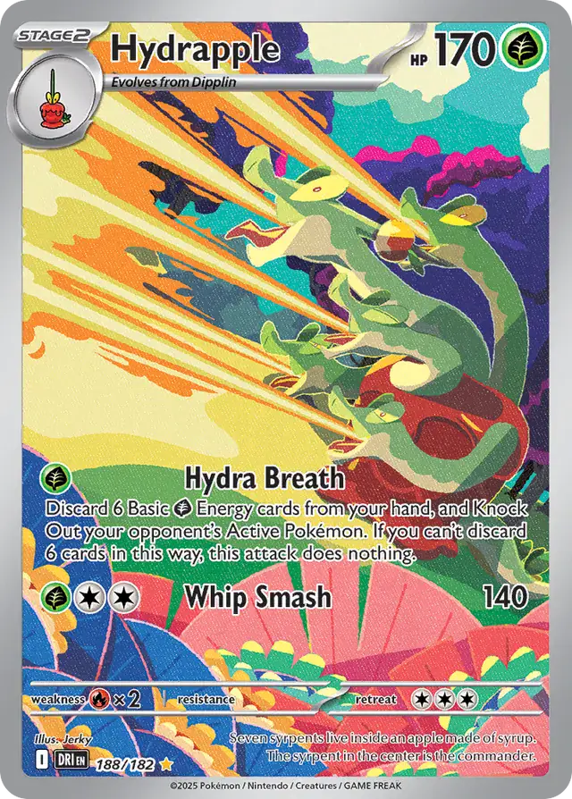 188/182 Hydrapple Destined Rivals Pokémon Card