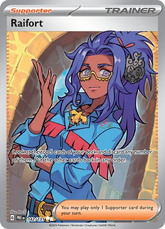 142/131 Raifort Prismatic Evolutions Pokémon Card