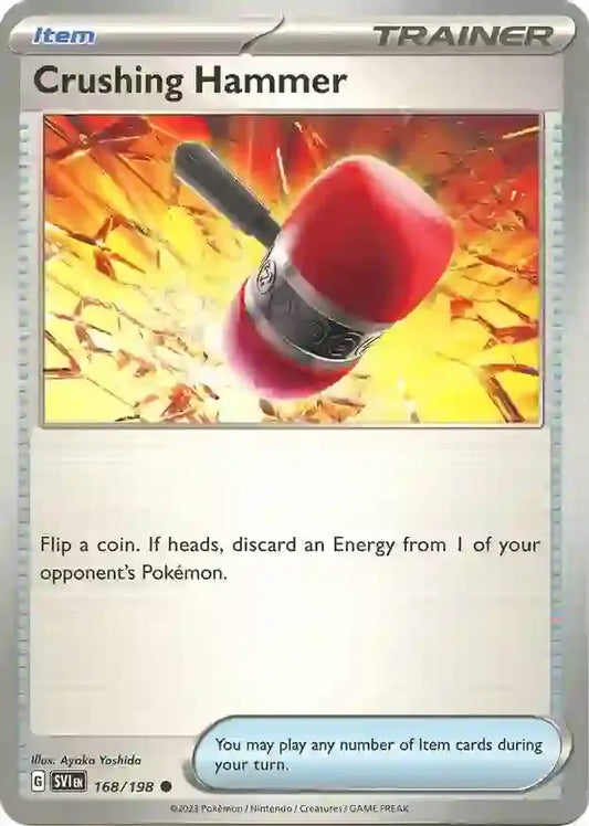 168/198 Crushing Hammer Scarlet & Violet Base Set Pokémon Card