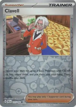 177/193 Clavell Reverse Holo Paldea Evolved Pokémon Card