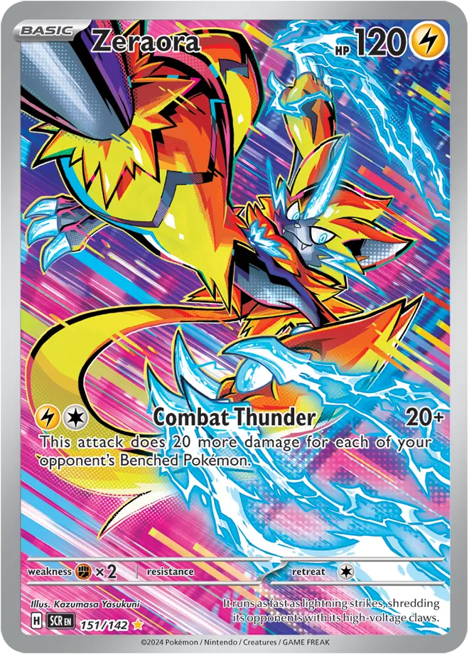 151/142 Zeraora Stellar Crown Pokémon Card
