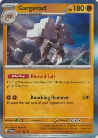 123/193 Garganacl Paldea Evolved Pokémon Card