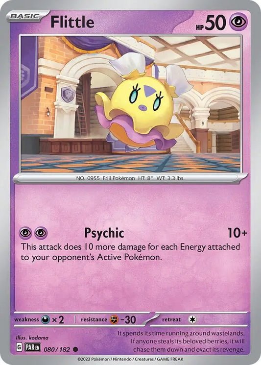 080/182 Flittle Paradox Rift Pokémon Card