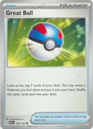 183/193 Great Ball Paldea Evolved Pokémon Card