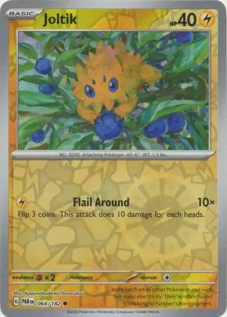 064/182 Joltik Reverse Holo Paradox Rift Pokémon Card