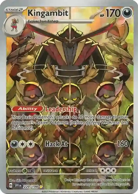 220/198 Kingambit Scarlet & Violet Base Set Pokémon Card