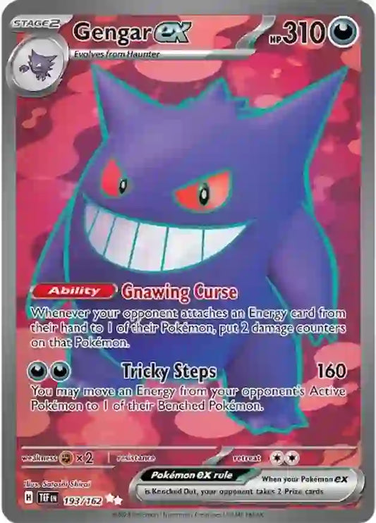 193/162 Gengar ex Scarlet & Violet Temporal Forces Pokémon Card